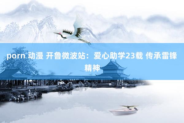 porn 动漫 开鲁微波站：爱心助学23载 传承雷锋精神